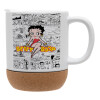 Ceramic coffee mug Cork (MAT), 330ml (1pcs)