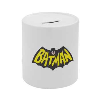 Batman classic logo, Κουμπαράς πορσελάνης με τάπα