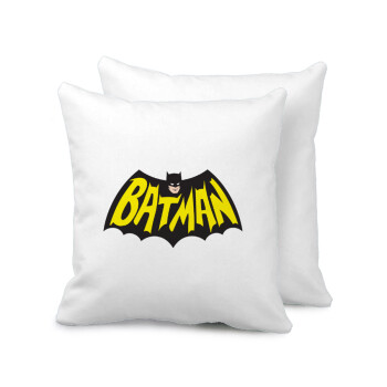 Batman classic logo, Sofa cushion 40x40cm includes filling