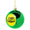 Green Christmas tree ornament ball 8cm