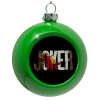 Green Christmas tree ornament bauble 8cm