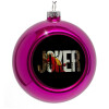 Purple Christmas tree ornament bauble 8cm