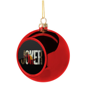 Joker, Χριστουγεννιάτικη μπάλα δένδρου Κόκκινη 8cm