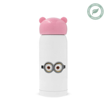 Minions, Ροζ ανοξείδωτο παγούρι θερμό (Stainless steel), 320ml