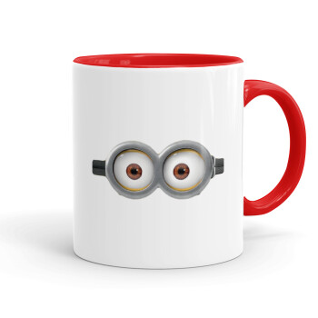 Minions, Mug colored red, ceramic, 330ml