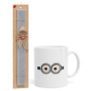 Easter Set, Ceramic Cup (330ml) & Easter aromatic flat candle (30cm) (GRAY)