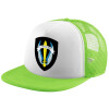 Adult Soft Trucker Hat with Mesh GREEN/WHITE (POLYESTER, ADULT, ONE SIZE)