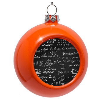 Algevra, Orange Christmas tree ornament bauble 8cm