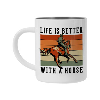 Life is Better with a Horse, Κούπα Ανοξείδωτη διπλού τοιχώματος 450ml