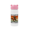 Pink stainless steel thermal flask, 320ml