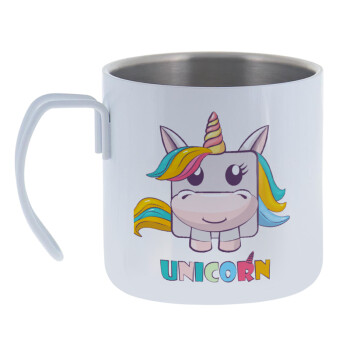 Unicorns cube, Mug Stainless steel double wall 400ml