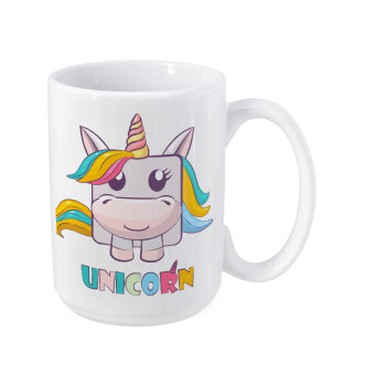 Unicorns cube, Κούπα Mega, κεραμική, 450ml