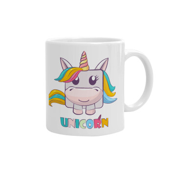 Unicorns cube, Ceramic coffee mug, 330ml