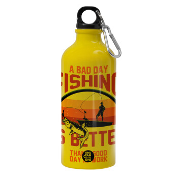 A bad day FISHING is better than a good day at work, Water bottle 600ml