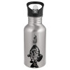 Metallic Silver with straw (500ml)