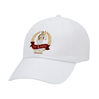 Θέμιδα, Καπέλο Ενηλίκων Baseball Λευκό 5-φύλλο (POLYESTER, ΕΝΗΛΙΚΩΝ, UNISEX, ONE SIZE)