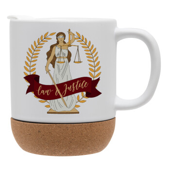 Θέμιδα, Ceramic coffee mug Cork (MAT), 330ml (1pcs)