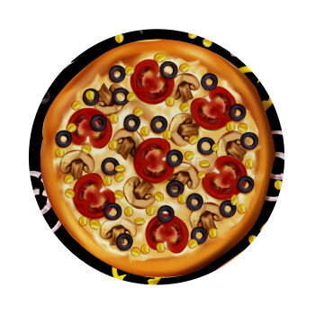 Pizza, Mousepad Round 20cm