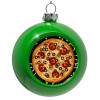 Green Christmas tree ornament bauble 8cm