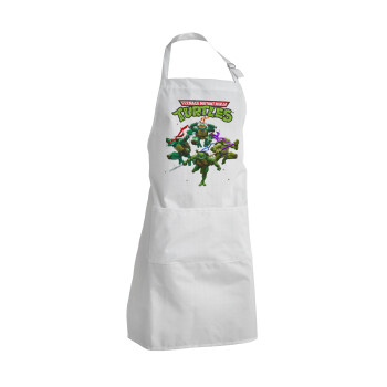 Ninja turtles, Adult Chef Apron (with sliders and 2 pockets)