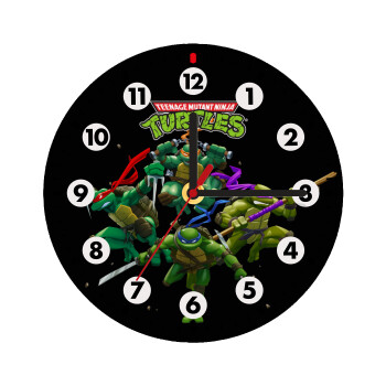 Ninja turtles, Ρολόι τοίχου ξύλινο (20cm)