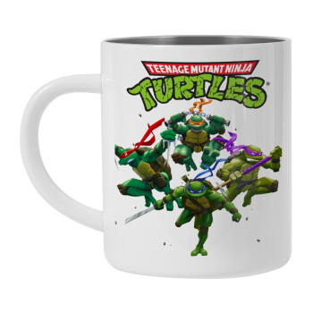 Ninja turtles, Mug Stainless steel double wall 450ml