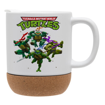 Ninja turtles, Ceramic coffee mug Cork (MAT), 330ml (1pcs)