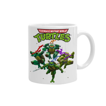 Ninja turtles, Ceramic coffee mug, 330ml (1pcs)