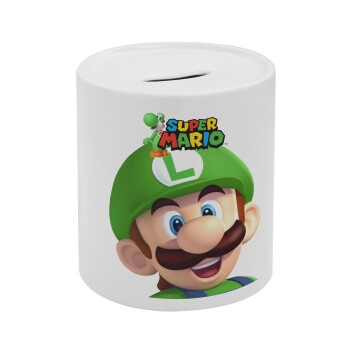 Super mario Luigi, Κουμπαράς πορσελάνης με τάπα