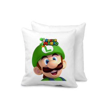 Super mario Luigi, Sofa cushion 40x40cm includes filling