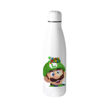 Super mario Luigi, Metal mug thermos (Stainless steel), 500ml