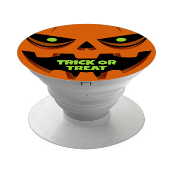 Halloween trick or treat Pumpkins, Phone Holders Stand  White Hand-held Mobile Phone Holder