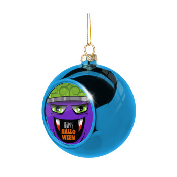 Halloween trick or treat Monster, Blue Christmas tree ball ornament 8cm