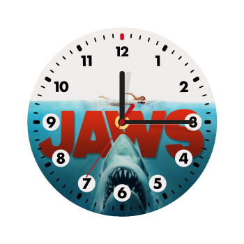 Shark jaws, Wooden wall clock (20cm)