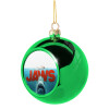 Green Christmas tree ornament ball 8cm