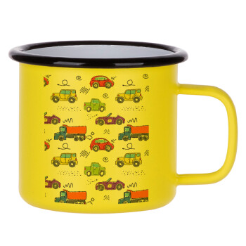 Colorful cars, Metallic enamel MATT Yellow cup 360ml