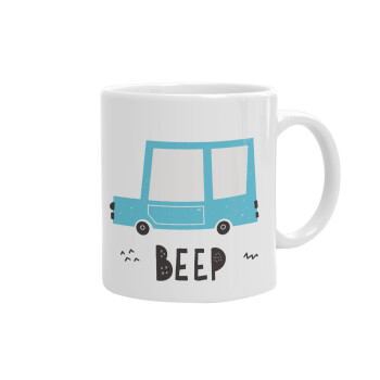 Car BEEP..., Ceramic coffee mug, 330ml (1pcs)