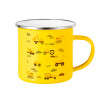 Yellow Enamel Metallic Cup 360ml