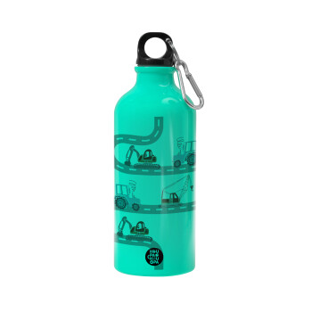 excavator along road, Water bottle 600ml