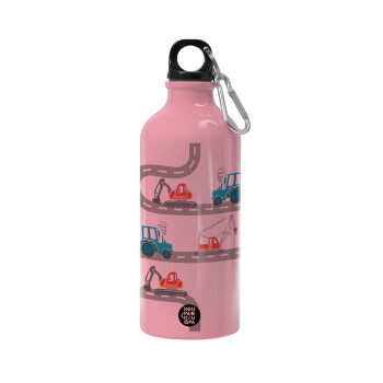 excavator along road, Water bottle 600ml