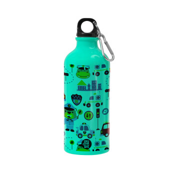 Rescue team cartoon, Water bottle 600ml