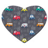 Mousepad heart 23x20cm