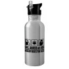 Metallic Silver with straw (600ml)