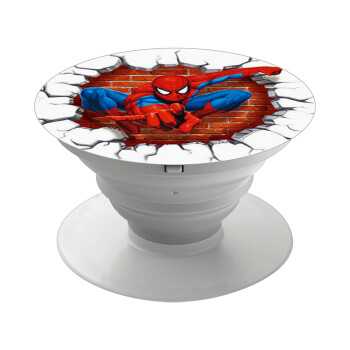 Spiderman wall, Phone Holders Stand  White Hand-held Mobile Phone Holder