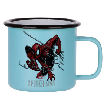 Spider-man, Κούπα Μεταλλική εμαγιέ ΜΑΤ σιέλ 360ml