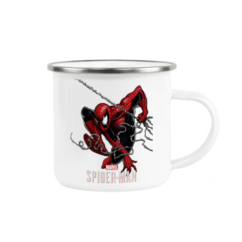 Spider-man, Metallic enamel cup white 360ml