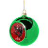 Green Christmas tree ornament ball 8cm