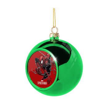 Spider-man, Green Christmas tree ornament ball 8cm