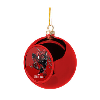Spider-man, Χριστουγεννιάτικη μπάλα δένδρου Κόκκινη 8cm