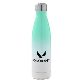 Valorant, Metal mug thermos Green/White (Stainless steel), double wall, 500ml